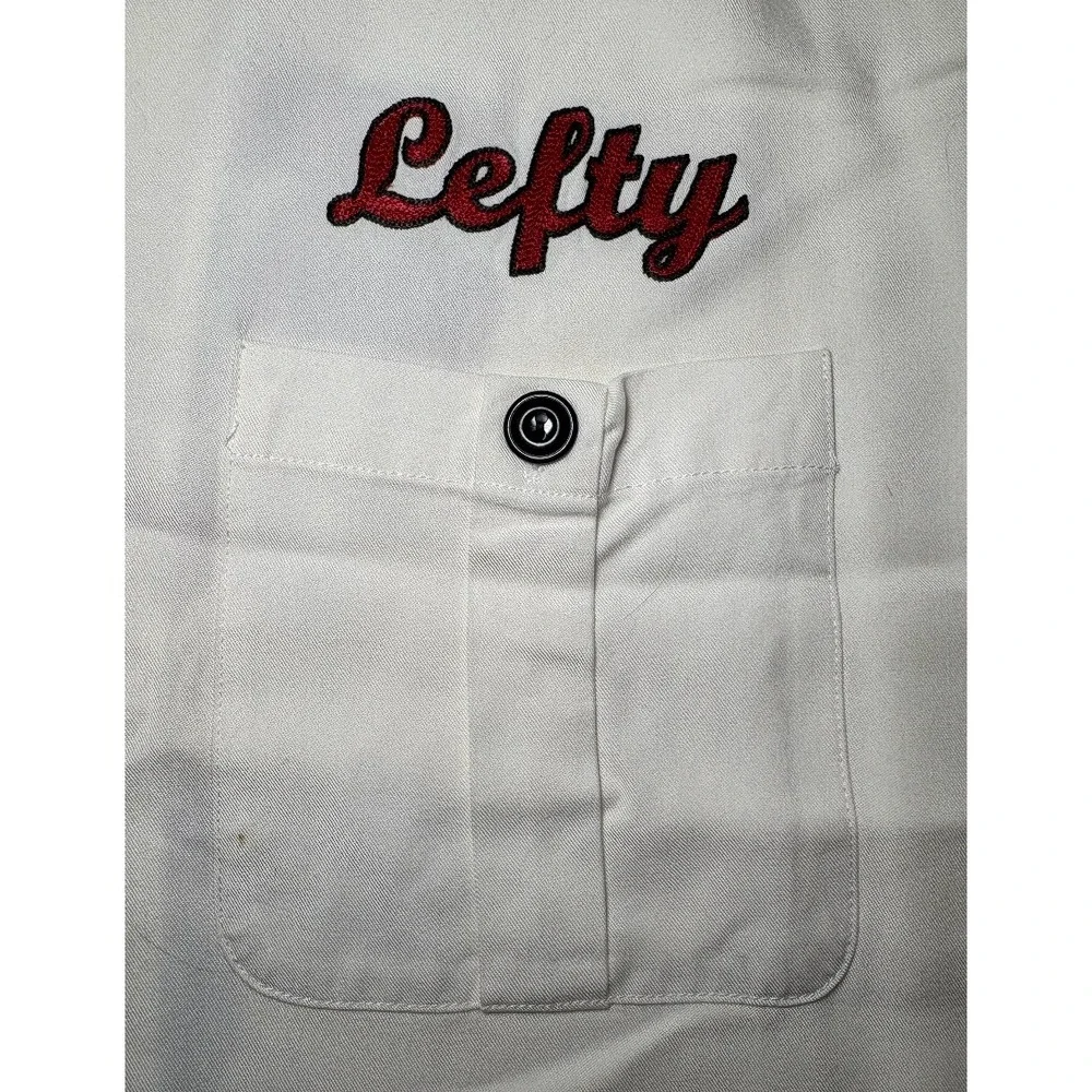 Vintage Lucky Brand Mens Embroidered Rayon 